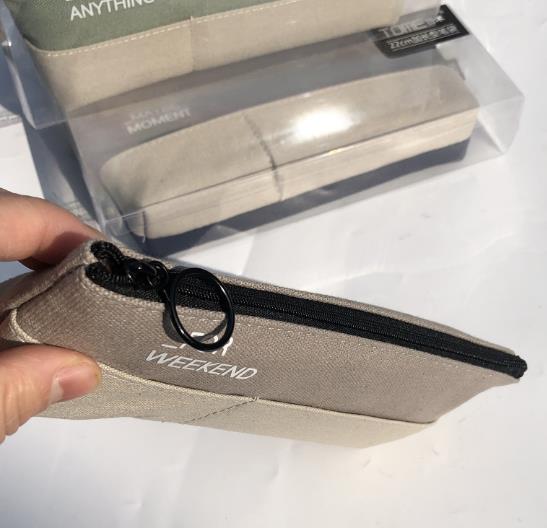 67123 Lengthened triangle pen bag Student pen bag Cloth simple pen bag Large capacity linen small fresh pen bag Application Scenario