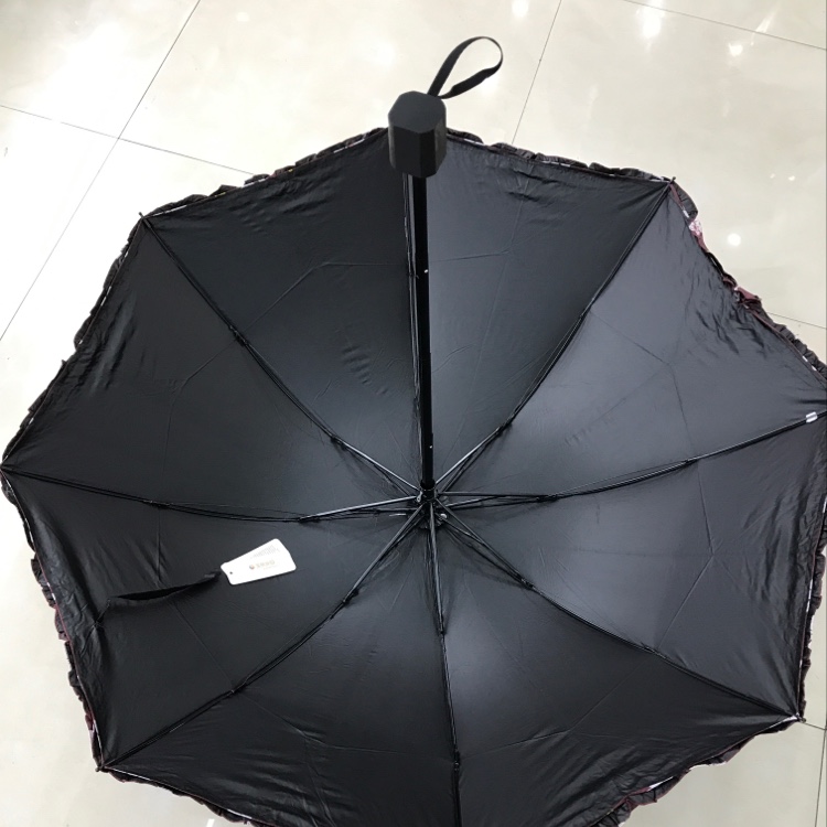 Item Number 3800D Touch Vinyl Transfer Tri-Fold Umbrella Specification drawing