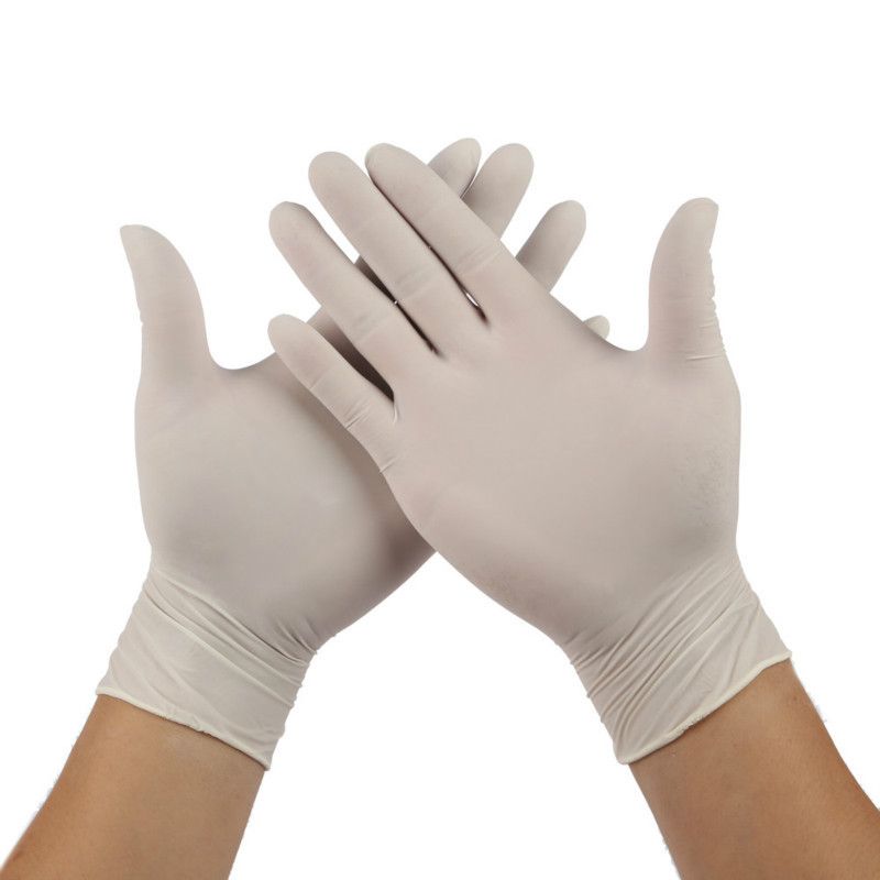 一次性乳胶无粉高弹力橡胶手套防护劳保手套电子化工实验室手套详情图3