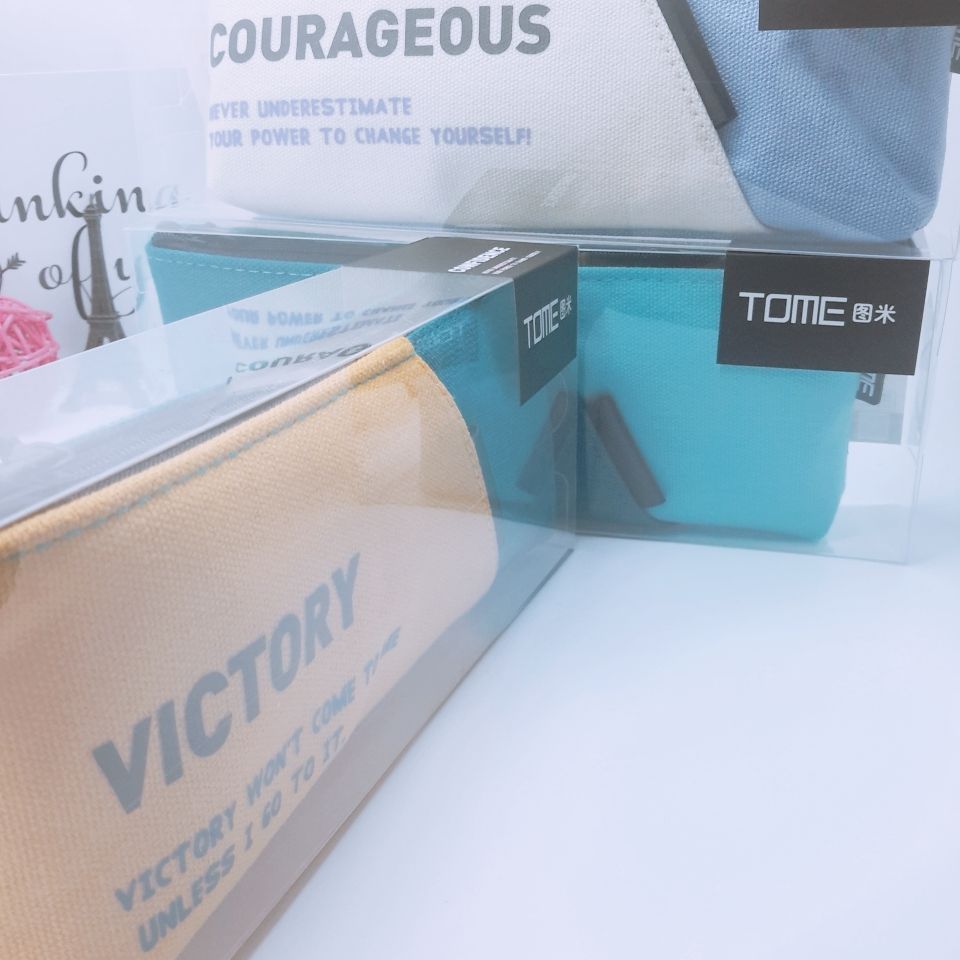 Toomey Dream Life reverse ladder pen bag Creative student stationery bag simple small fresh zipper details Picture