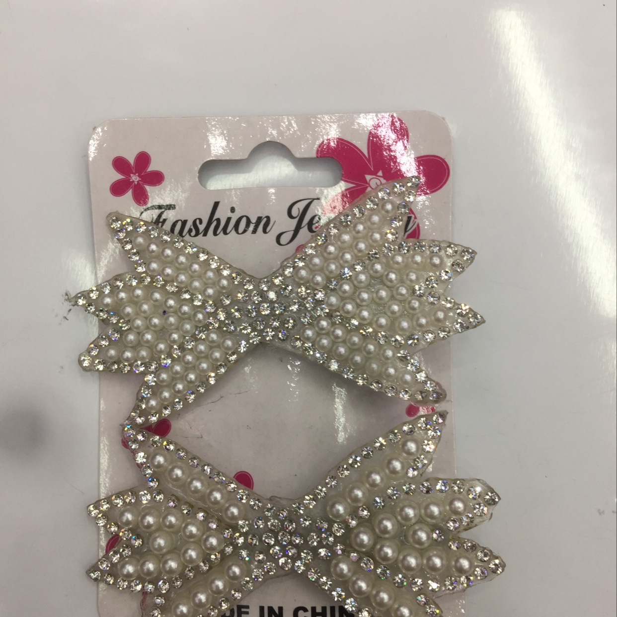 Leaf flower pearl press clamp thumbnail