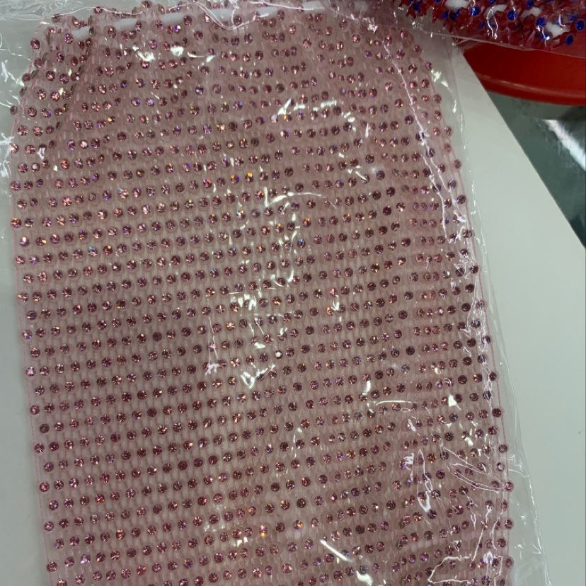 网红粉红线钻服装辅料服饰配件海北烫钻辅料