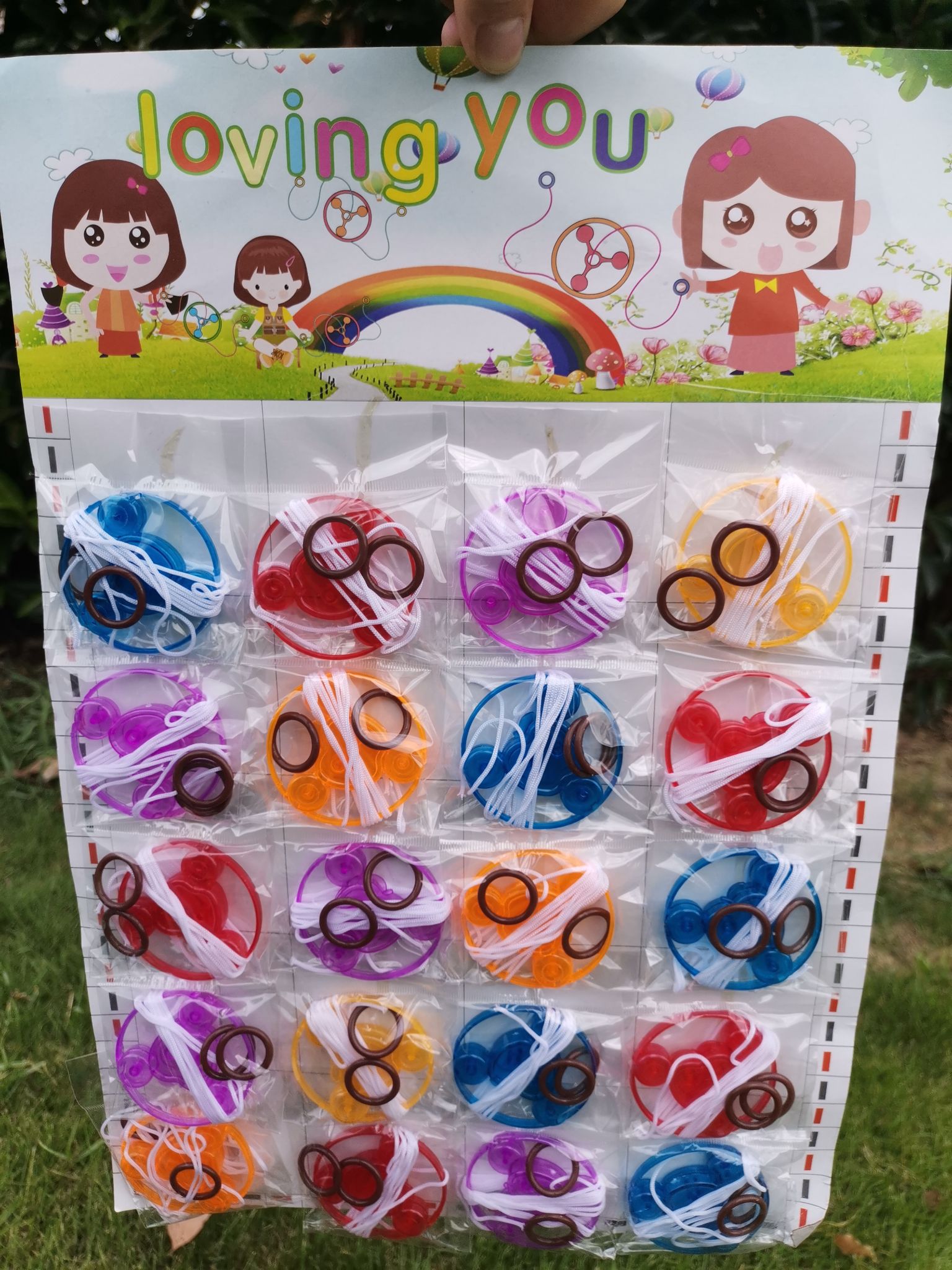 Children's rope, fire wheel, flashing rope, flywheel, whistle, and creative, nostalgic street stall small toys and gifts Item Picture