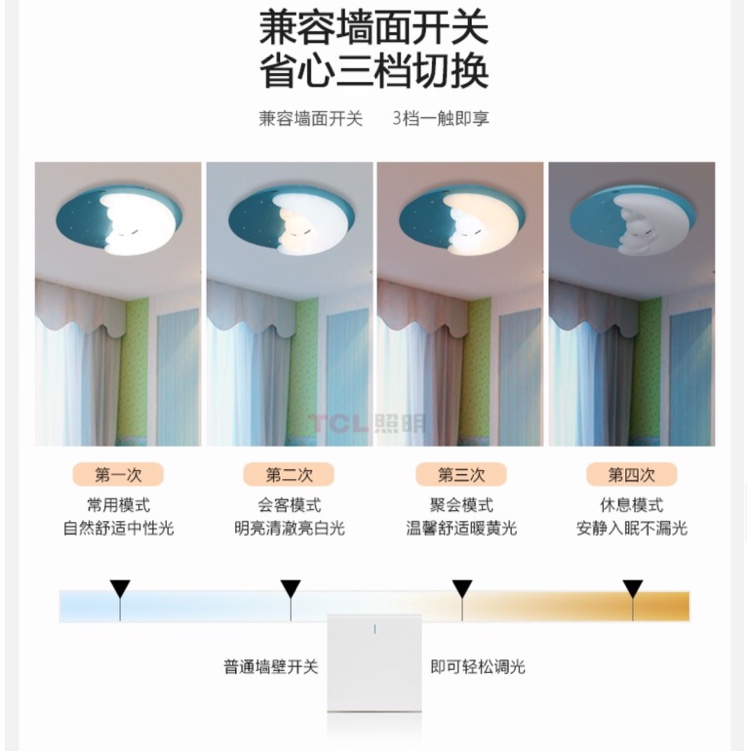 Selected Children's Lamp 20132 Blue model Application Scenario