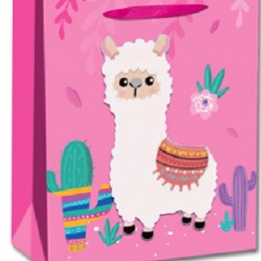 3D撒粉卡通羊驼礼品袋1174S-3
