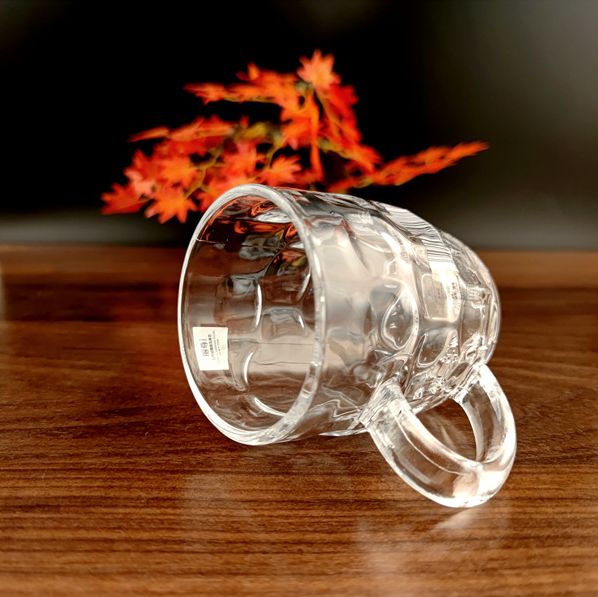 丽尊 玻璃 菠萝把杯 冷饮啤酒杯 牛奶果汁杯 茶饮杯 KTZB01-300详情图3