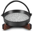 DF68075 Double pull griddle plate Japanese teppanyaki SLATE plate Japanese ingredients Korean barbecue shop Eggplant Teppanyaki tofu Crack resistant Aluminum alloy DF TRADING HOUSE