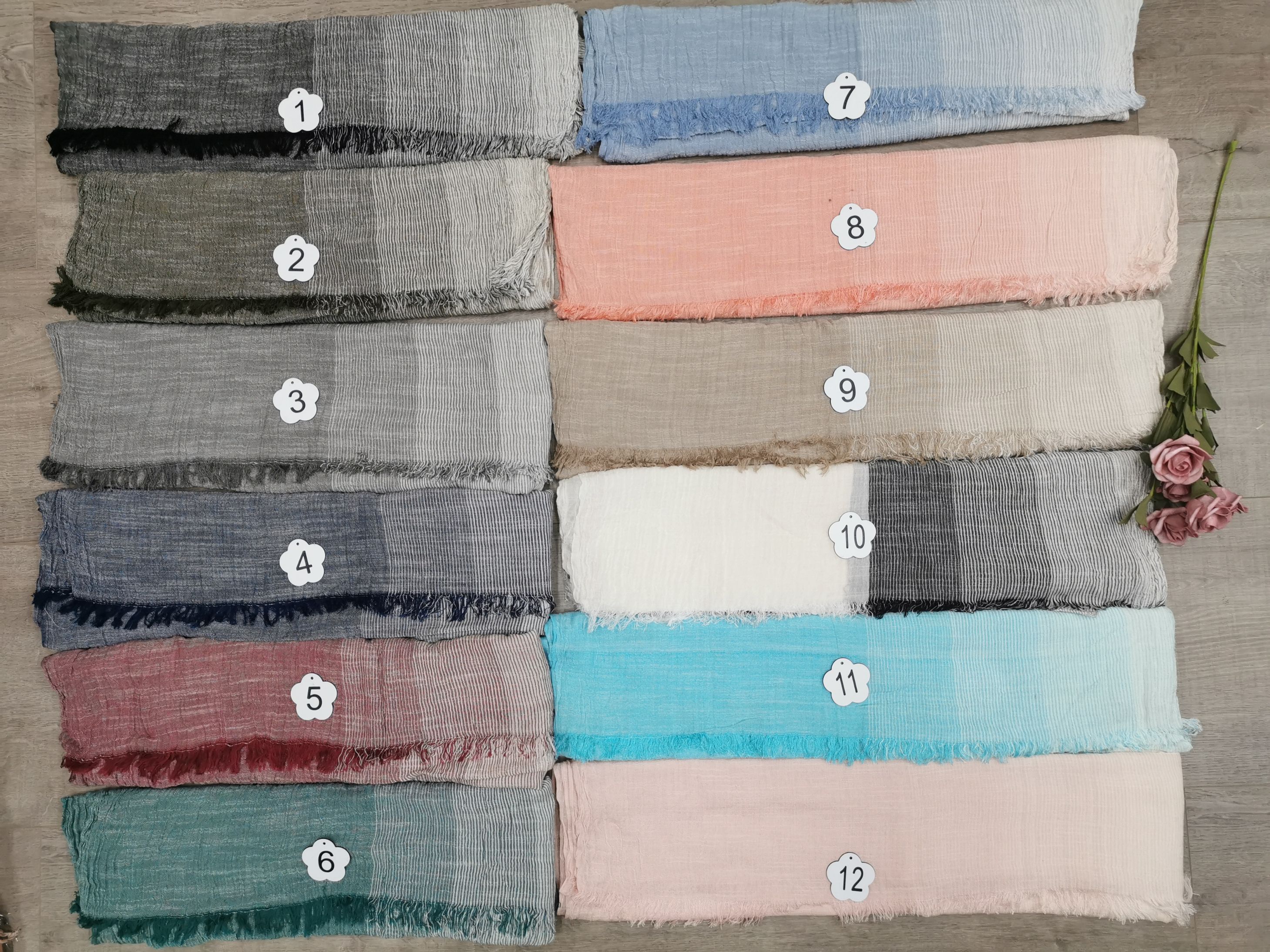 Cotton And Linen Gradual Thin Scarf Shawl Holiday Leisure Men And Women Wholesale Four Seasons Love