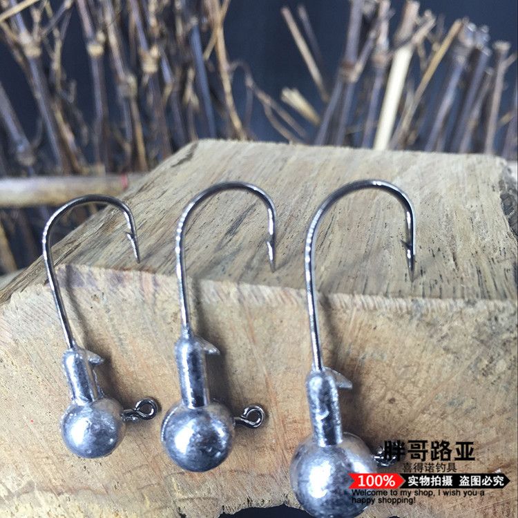 Dongle Jianluya lead head Hook, silver lead head hook, box set lead head hook, fishing hook, box set fishing hook detail image 1
