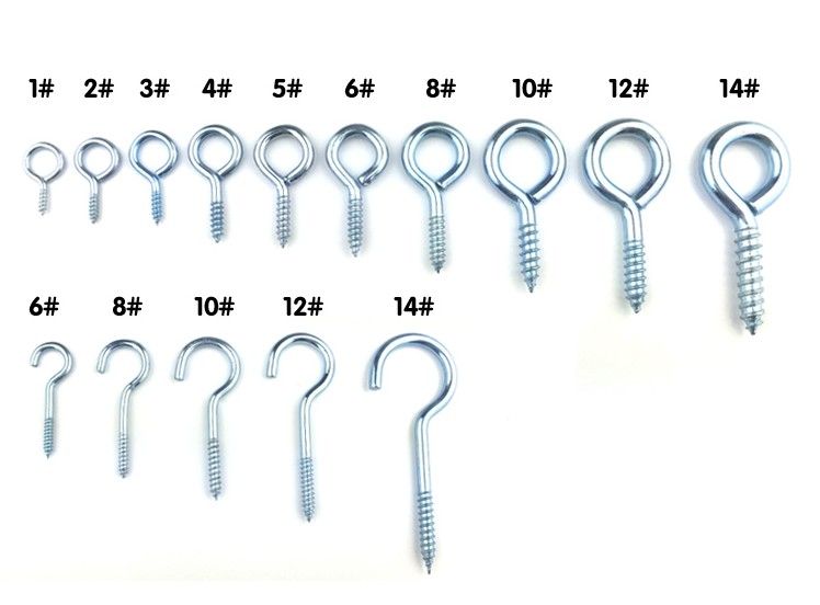 卡卡五金 2522灯钩（Screw lamp hook）10#百元店小包装货源详情图5