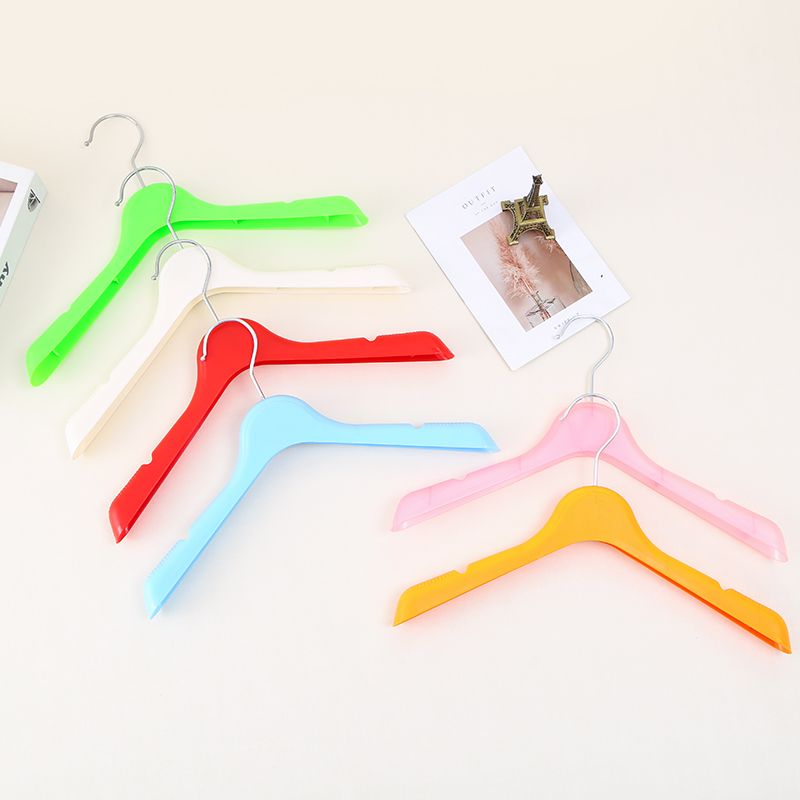 Children's Plastic clothing store clothing rack wholesale clothing jacket hanging baby baby seamless clothing support suit rack