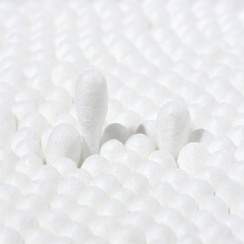 500支大圆盒棉签化妆棉签批发 大桶棉签 卫生棉签 棉棒详情图2