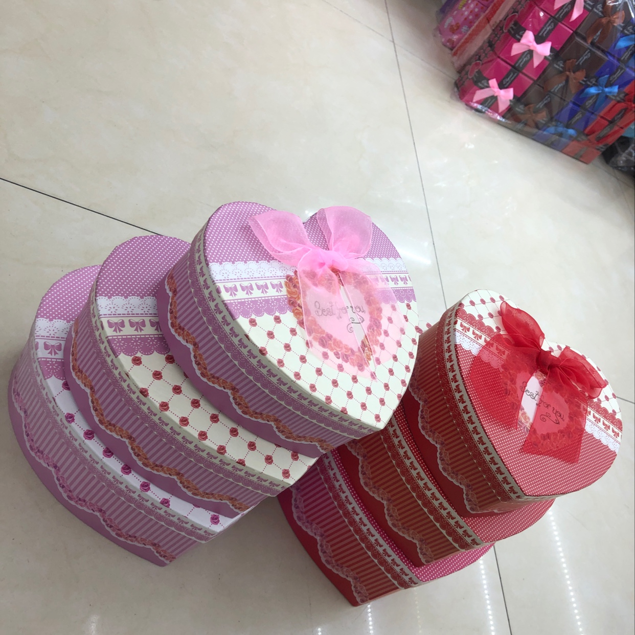 心型礼品盒。产品图