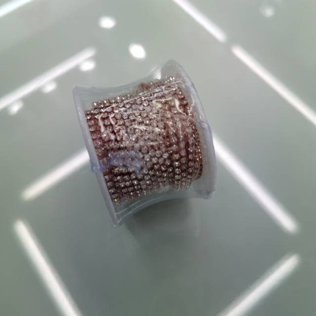 粉红色水钻手缝钻衣服装饰钻石链条水钻DIY手缝钻链详情图2