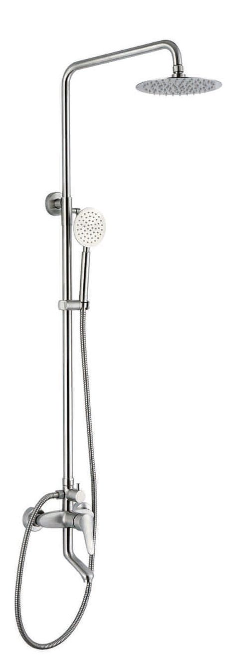 1009 Household stainless steel shower head and Faucet set detail image 1