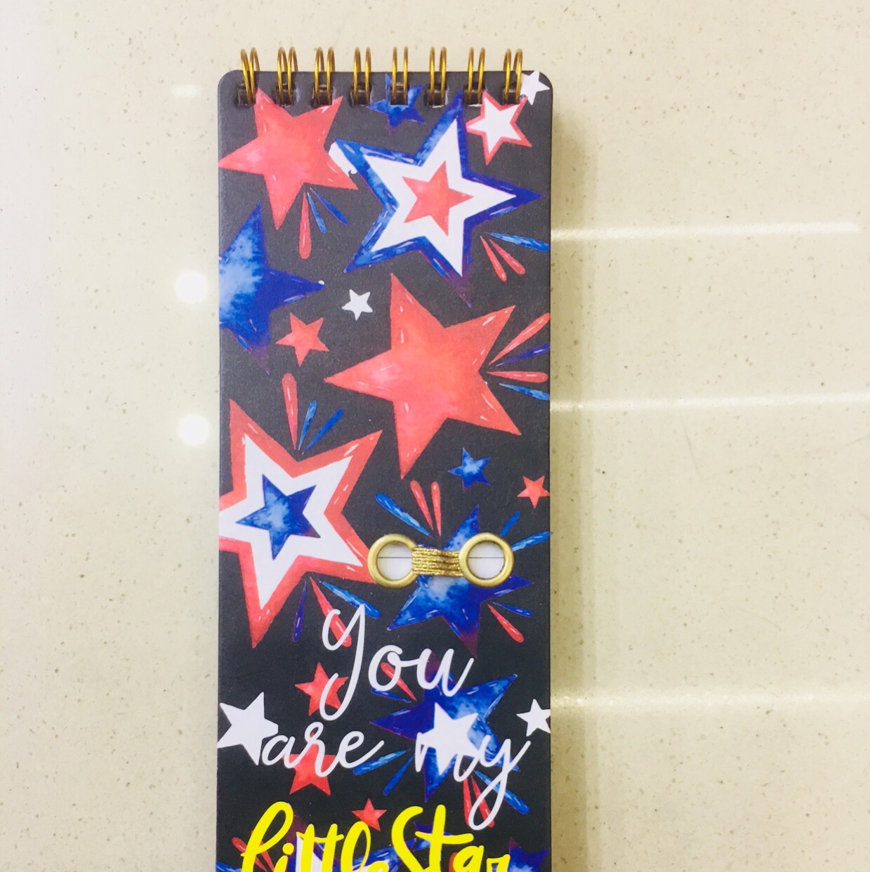 Long term coil notepad horizontal line inner core notebook small notebook Valentine gift portable notebook big star