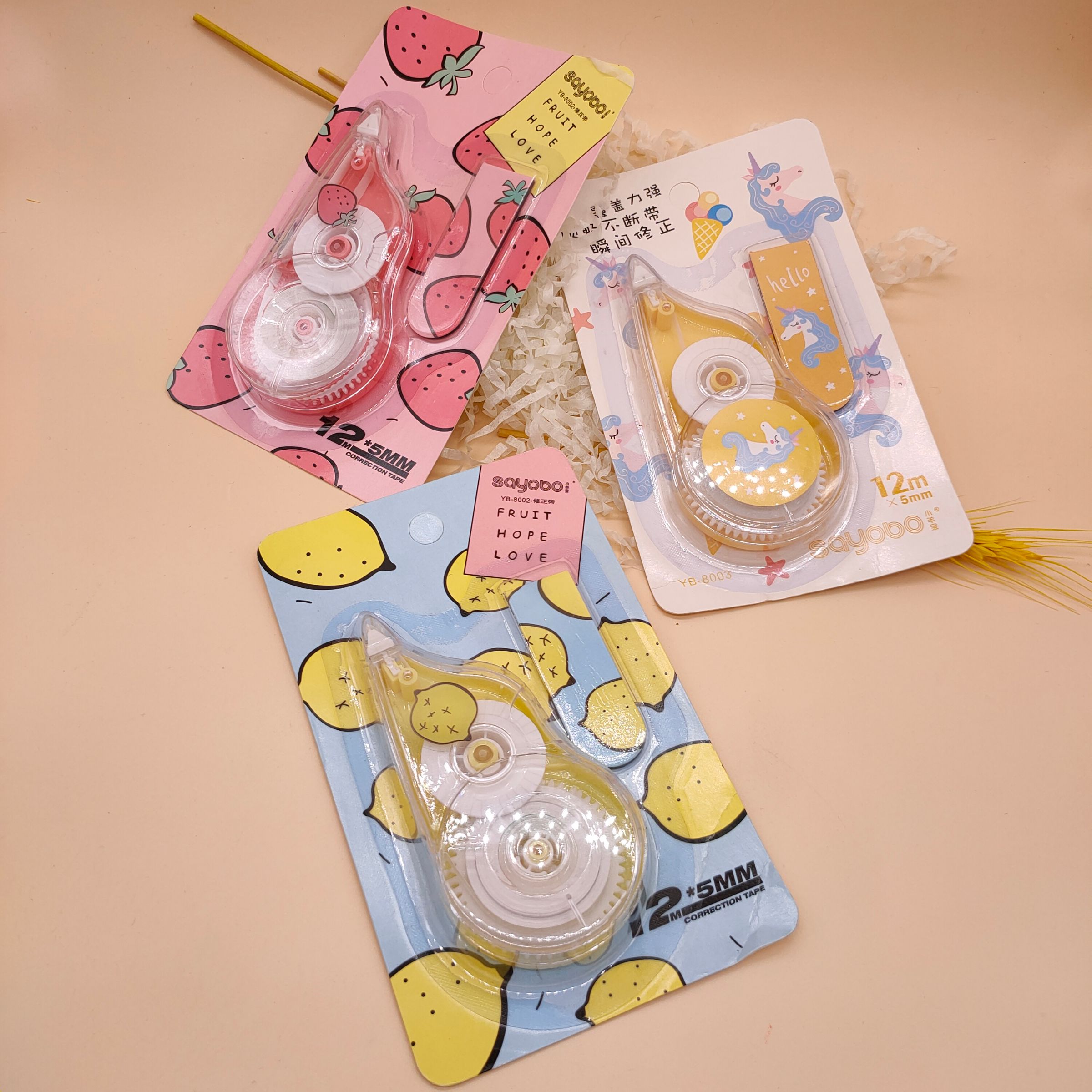 Student correction tape with smooth continuous strong masking tape thumbnail
