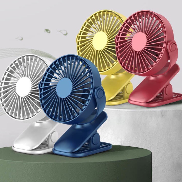 Simple metallic style clip fan, baby stroller clip fan