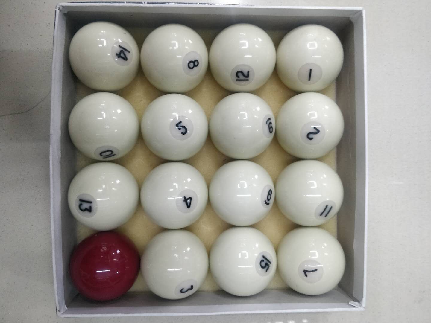 台球 俄式台球 台球子 桌球 60mm 1盒