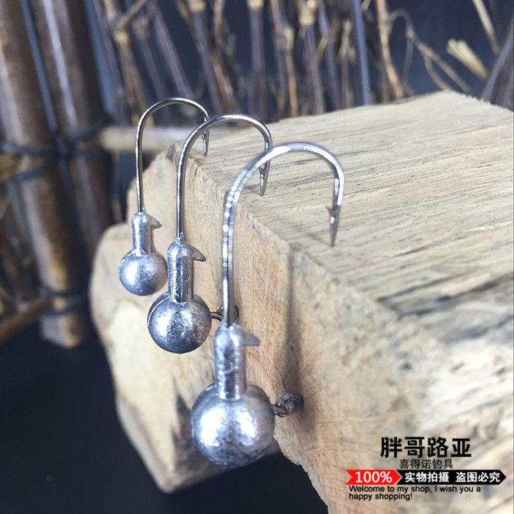 Dongle Jianluya lead head Hook, silver lead head hook, box set lead head hook, fishing hook, box set fishing hook detail image 5