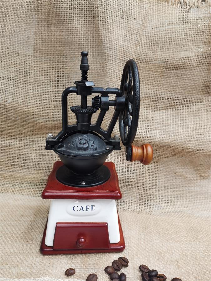 Handwheel antique-style coffee grinder details Picture