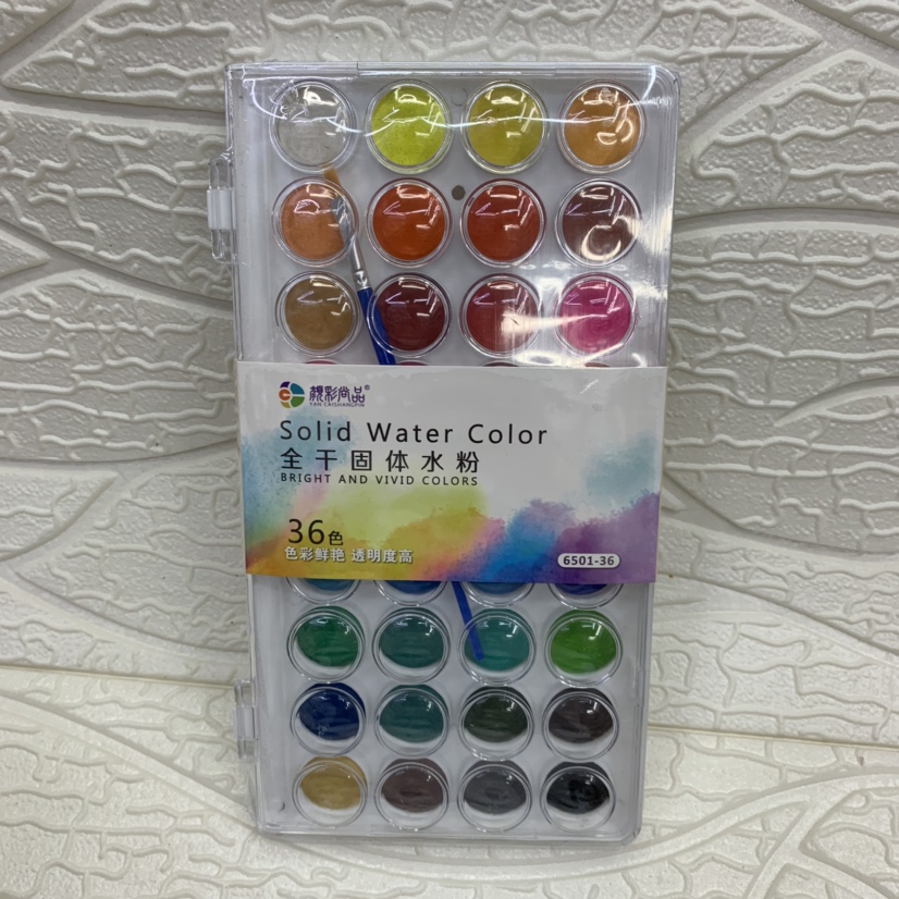 Color solid watercolor, transparent watercolor paint, art paint, special paint for children's painting