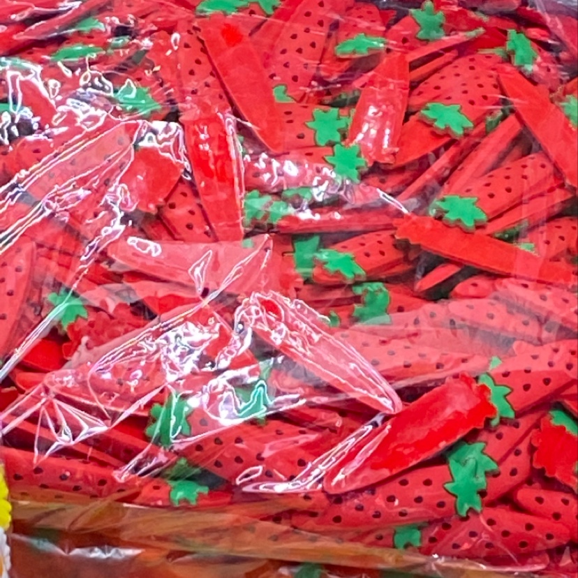 Cute and exquisite PVC jewelry accessories with red chili peppers