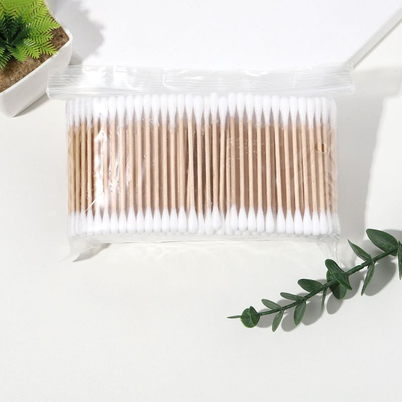 一次性棉签袋装化妆棉棒棉花圆头掏耳朵棉球脱卸妆2头