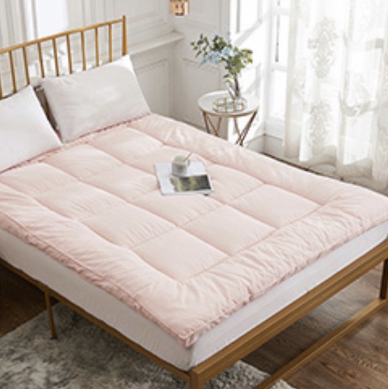 All-cotton thickened antibacterial mattress