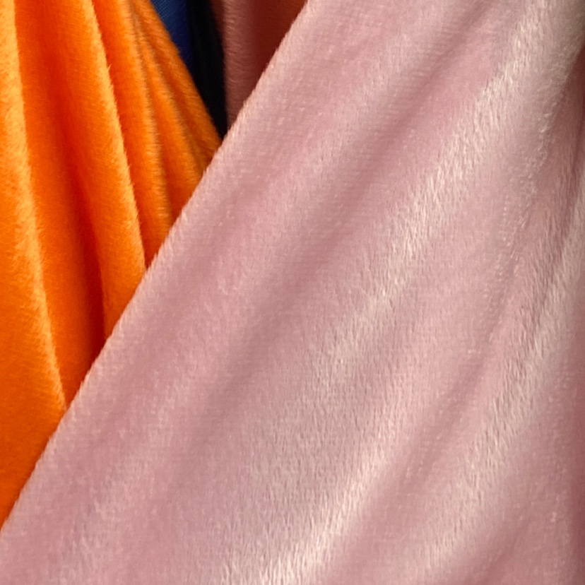 Pink short plush fabric toys, handicrafts, decorations, daily necessities, clothing, super soft short plush, high-quality polyester, eco-friendly products details Picture