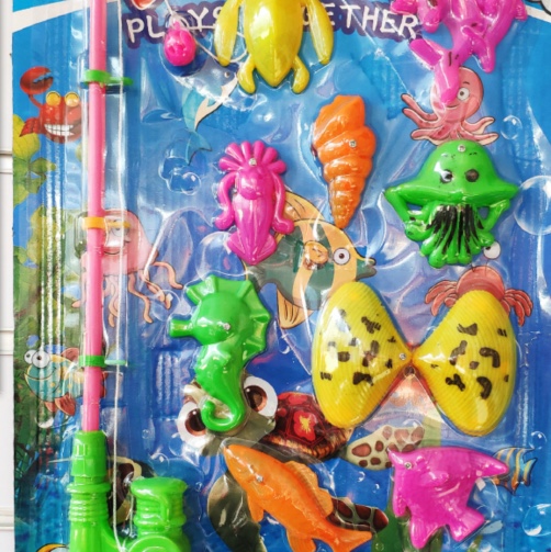 Baby fishing toy Pool set Magnetic 1-3 year old children swimming puzzle male and female baby kitten multi pole. 226 thumbnail