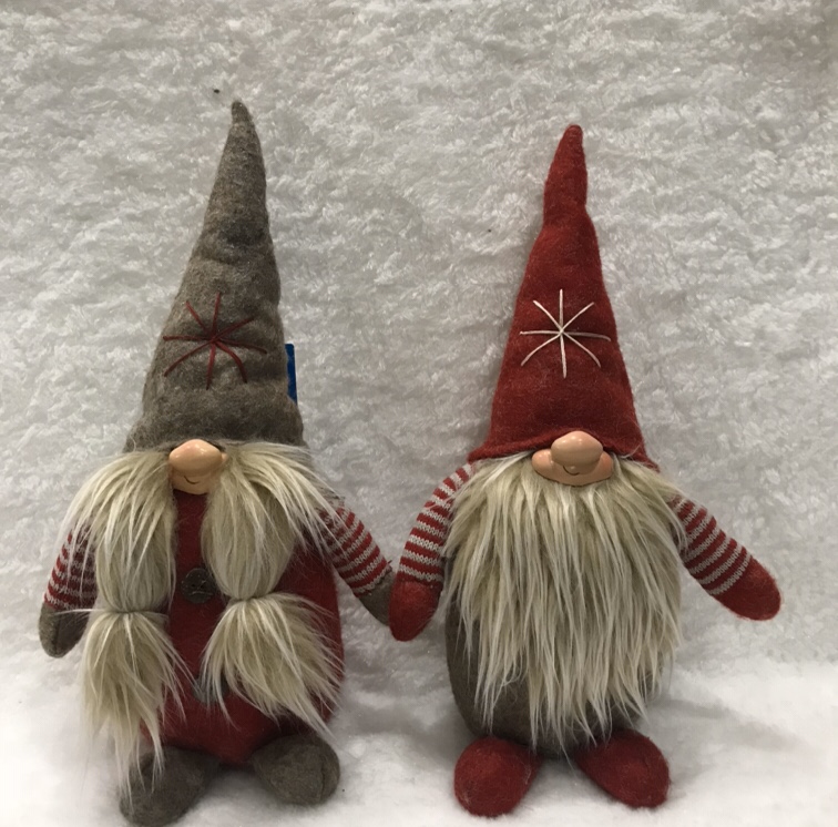 Santa Claus without a face presents old people thumbnail