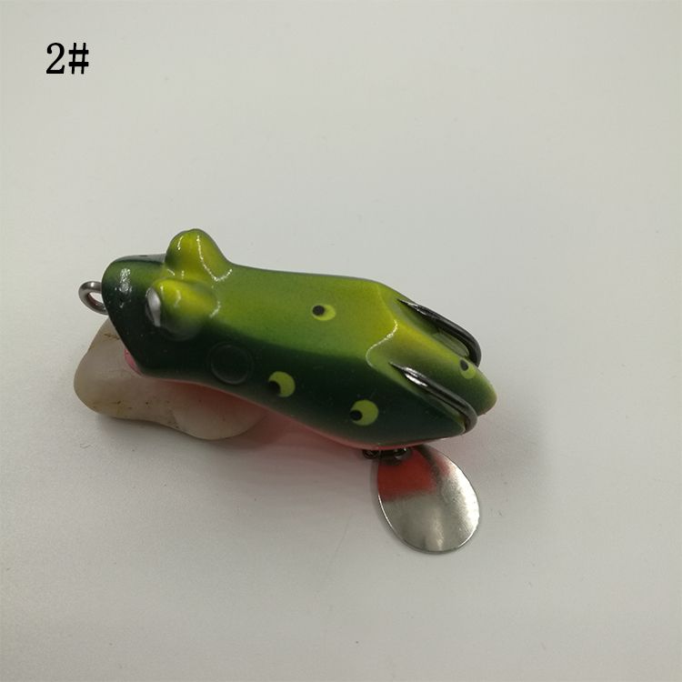峰芒蛙5.0cm/10.5g 路亚饵黑鱼专杀双沟软胶带亮片雷蛙轻松刺鱼详情图2