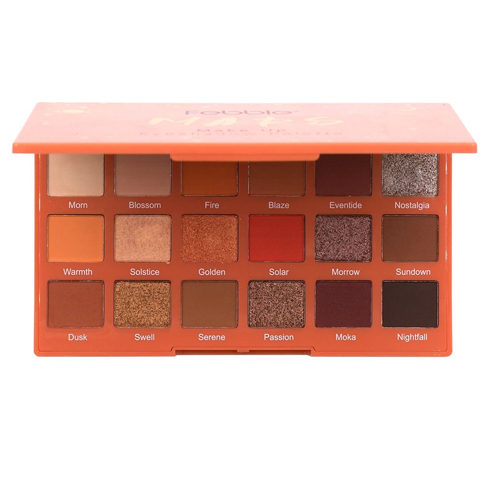 【FEBBLE】ES3628-4 New Star 18-color Orange Soda Plate Eyeshadow Internet Celebrity Orange Comprehensive Plate details Picture
