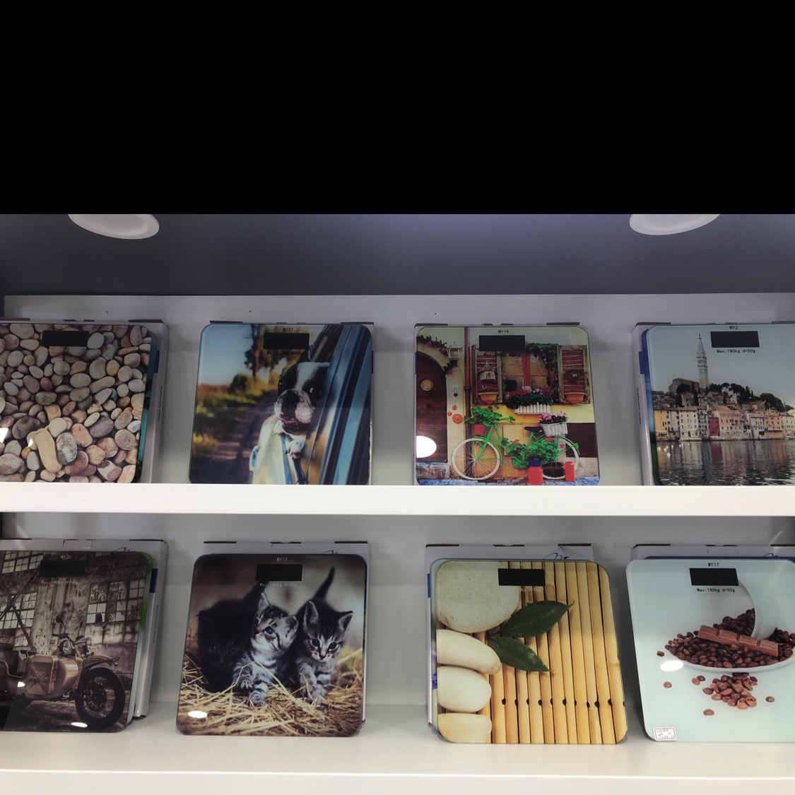 2019 USB可充电电子秤 图案混装 精美印花