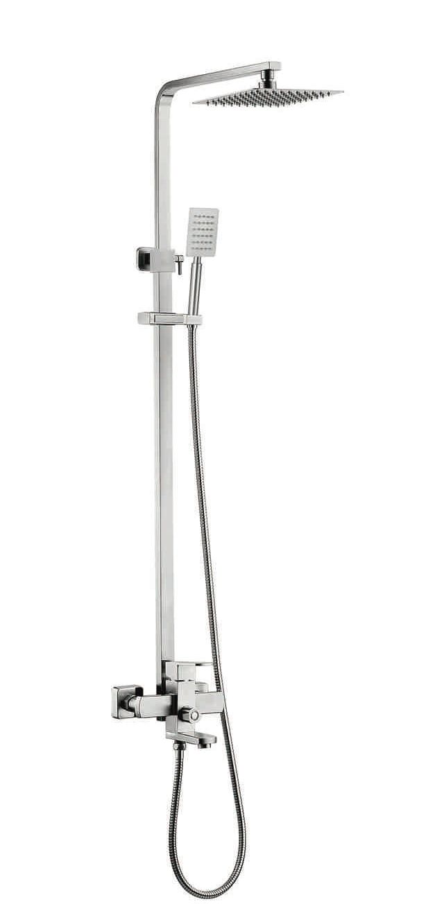 1008 stainless steel standing shower head faucet set