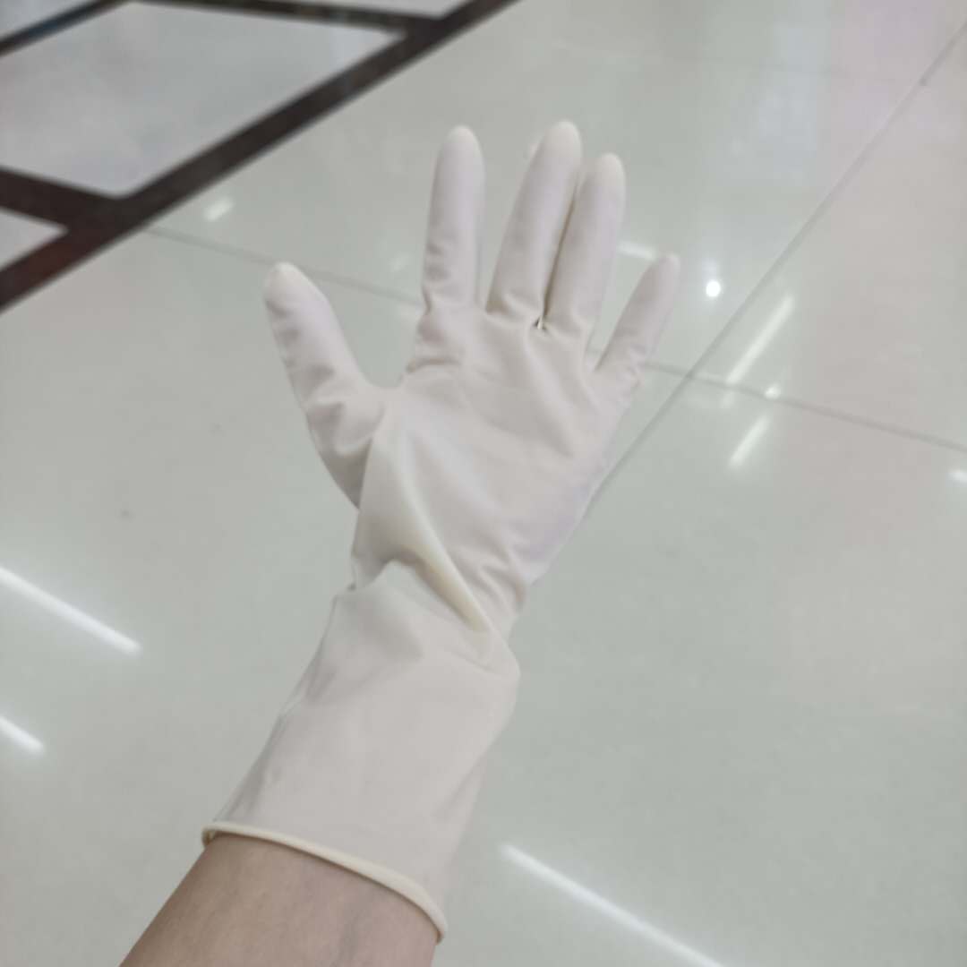 一次性乳胶无粉高弹力橡胶手套 防护劳保手套电子化工实验室手套详情图3