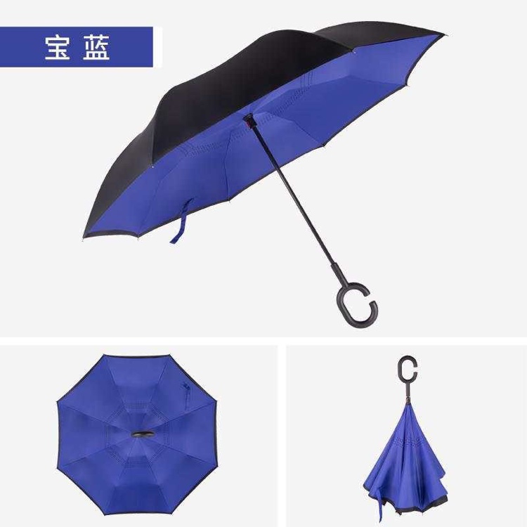 Umbrella Car With Double Reverse Umbrella Clear Umbrella Free Anti-Bone Long Handle Umbrella Custom Advertising Umbrella Logo Customization Specification drawing
