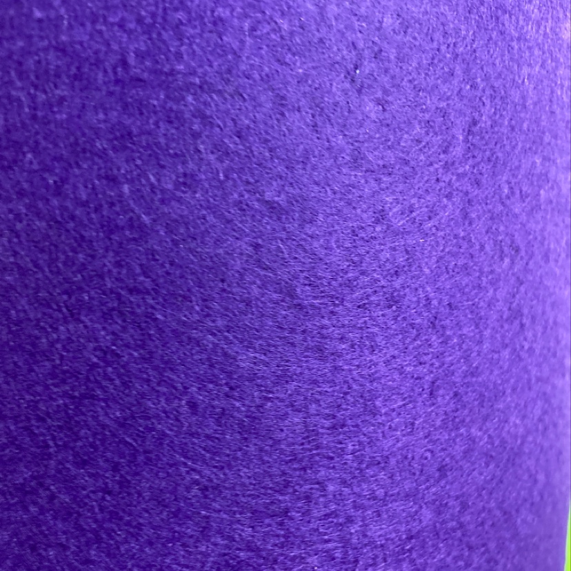 Purple 1mm thick felt non-woven fabric, handcrafted for studio decorations, handicrafts, toys, daily necessities, multiple colors available, customizable thickness Specification image
