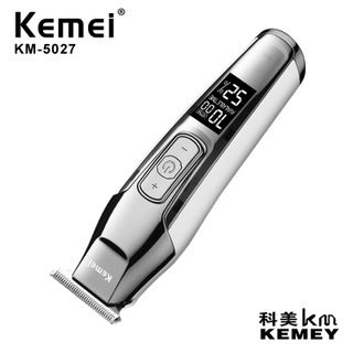 科美KEMEI理发器电推剪升级KM-5027油头剪雕刻刀LCD锂电池