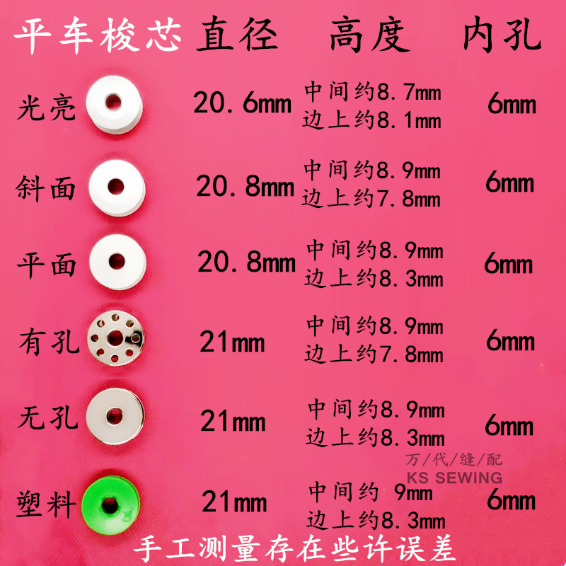 电脑平车梭芯Bobbin Case平缝机线芯铁质无孔详情图10