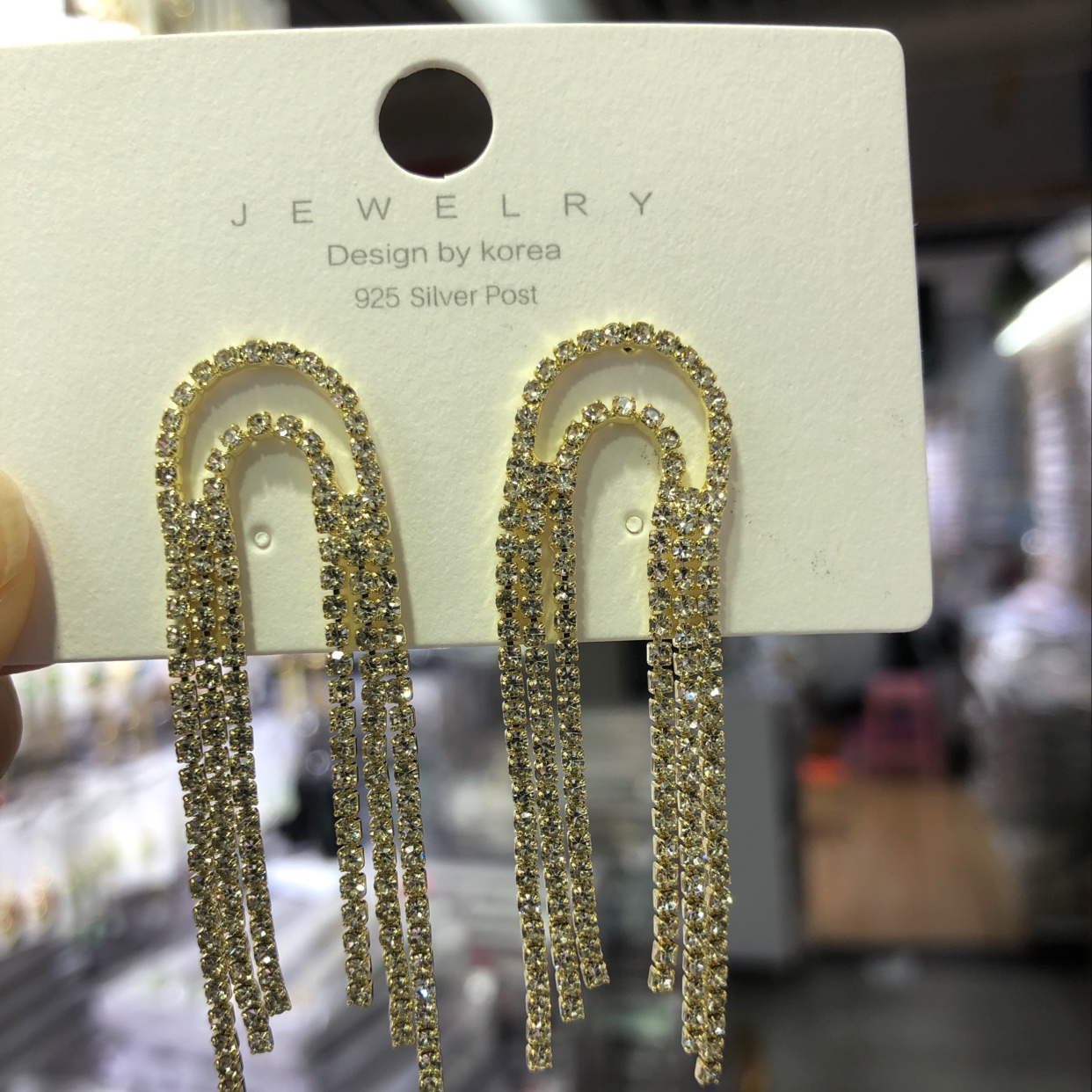 步摇动感耳饰银针防过敏时尚潮流