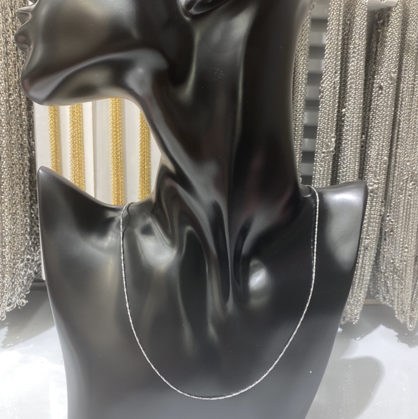 Fashionable lady clavicle chain color necklace sesame chain