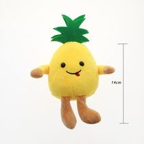 Plush keychain pineapple pendant plush doll pineapple accessories summer fruit sales