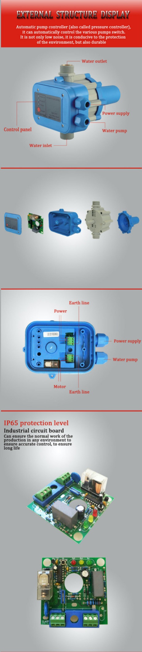 PC-10  pump automatic pressure control electronic switch详情图2