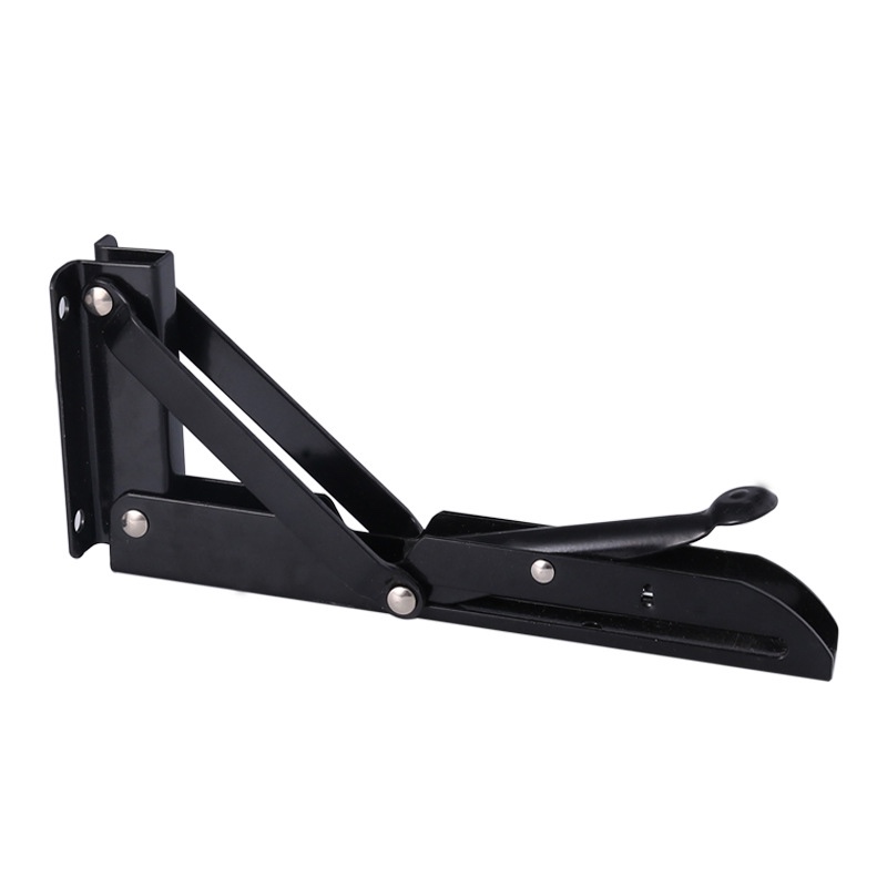 Wall-mounted K-shaped folding triangular bracket, furniture hardware partition bracket, wall storage spring movable load-bearing bracket Application Scenario