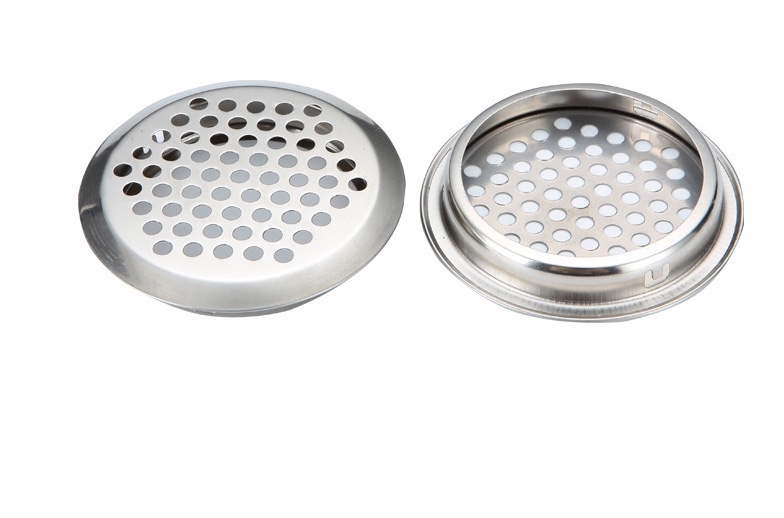 Cabinet shoe cabinet thickened stainless steel vent single-side air net cover 35mm round vent manufacturers wholesale