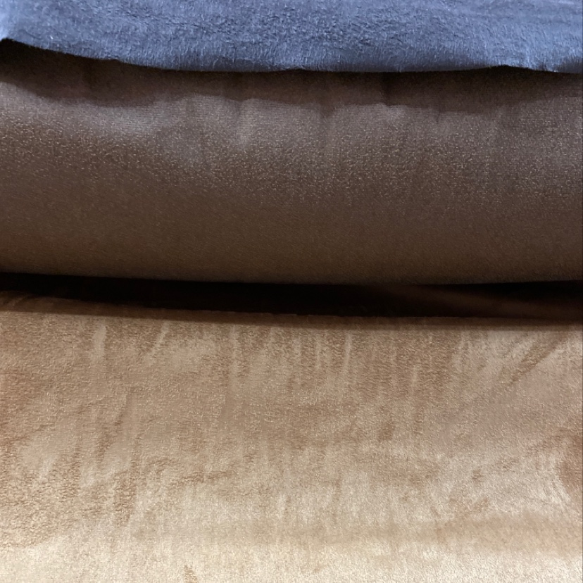 Brown suede velvet fabric clothing, handicrafts, decorations, shoes and hats are available in a variety of colors details Picture