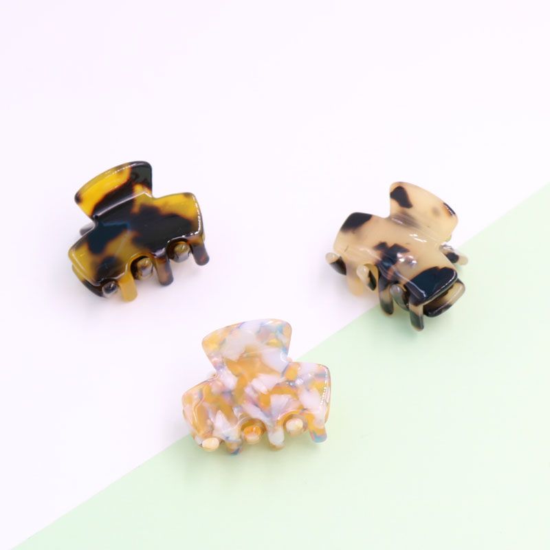 Japanese Acetic Acid Hair Grab Leopard Print Grab Horsetail Cute Top Clip Edge Clip Hair Accessories Wholesale undefined