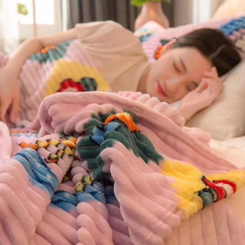 单层毛毯被子魔法绒毯子绒床单人宿舍盖毯夏季珊瑚绒空调午睡毯图